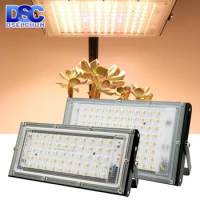 LED Grow Light 50W 100W Plant Growing Lamps Sunlight Phyto Lamp for Greenhouse Indoor Veg and Bloom 220V Sunshine Floodlight