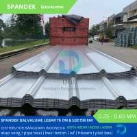 Spandek Atap Galvalume SNI 0.45 mm AZ150 (ef 102 cm) (free ongkir)