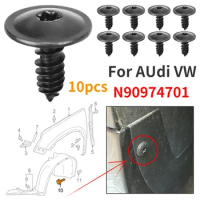 10pc Screw Car Engine Under Cover Splash Guard Clip Self-tapping Clips For VW Volkswagen Golf Passat Tiguan Audi A3 A4 N90974701