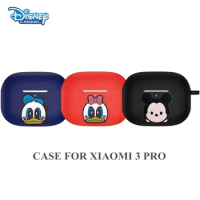 Cartoon Disney Earphone Case For Xiaomi 3 Pro Soft Silicone Wireless Blutooth Earbuds Charging Box Protective Cover With Lanyard