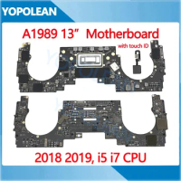 Original 2018 2019 Logic Board For MacBook Pro Retina 13" Motherboard A1989 820-00850-A i5 i7 CPU 8GB 16GB 256GB 512GB
