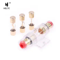 1pc 10x38MM Gold Plated Glass AGU Fuse Fuses Pack Car Audio Amp Amplifier 10A 15A 20A 25A 30A 40A 50A 60A 70A 80A 100A Car Fuse