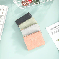 Dompet, Gaya Musim Panas, Pendek, Sesuai untuk Pelajar Perempuan, Rekaan Vintaj, Boleh Dilipat, Ganc