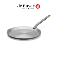 【de Buyer 畢耶】原礦蜂蠟鐵鍋 傳統單柄可麗餅鍋30cm