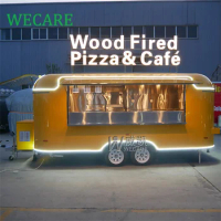 WECARE Burger Pizza Truck Catering Business Trailer Hot Dogs Chips Cart Fully Equipped Food Truck with Grill