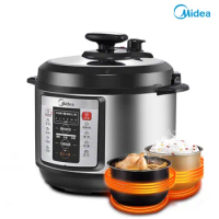 Midea Electric Pressure Pot WQC50A1P/CD5026P 5L Home Intelligent Double Pots Pressure Pot Rice Cooker Electric Free Shipping