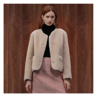 【JESSICA】高雅簡約保暖舒適短版羊毛外套J35023