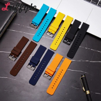 Soft Silicone Men Women Watchbands 12/14/16/18/20/22/24mm Replacement Watch Accessories Quick Release Rubber Watch Strap