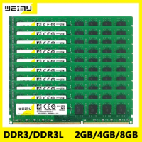 Wholesale 30Pcs DDR3 DDR3L 2GB 4GB 8GB Desktop Memoria Ram PC3 PC3L 12800 10600 8500 240Pin 1066 1333 1600Mhz UDIMM Memory RAM