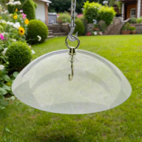 26 Cm Weather Rain Guard Protects Hanging Feeders Clear Baffle Weather Guard Durable Weather Resistant for Hanging Bird Feeder