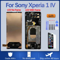 6.5"OLED For Sony Xperia 1 IV LCD XQCT62-B XQCT54 Screen Assembly With Front Case Touch Glass,With Repair Parts Display OEM