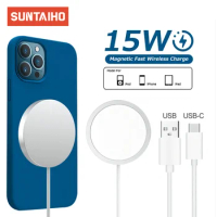 Suntaiho Wireless Charger Pad 15W USB C Fast Charging for Samsung S23 S22 S21 Huawei Xiaomi Airpods Pro USB Quick Charge