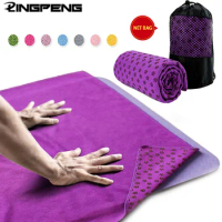 Non-slip yoga blanket foldable exercise mat travel fitness exercise Pilates exercise mat 183x61cm