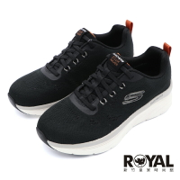 【全館滿額折】 Skechers DLUX WALKER 黑橘 織布 運動鞋 男款 NO.B2326【 232261BLK】