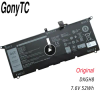GONYTC Original DXGH8 7.6V 6500mAh 52Wh Battery For Dell XPS 13 9370 9380 FHD I5 13-9370-D1601S 13-9370-D1701G 13-9380 P82G