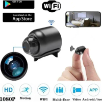[พร้อมส่ง] Mini Wireless Wifi 1080P การเฝ้าระวังความปลอดภัยเคลื่อนไหวมองเห็นกลางคืนตรวจจับกล้องวิดีโ