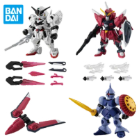 Bandai Genuine Gashapon Mobile Suit Gundam MSE26 IMMORTAL JUSTICE Calibarn Anime Action Figures Toys for Boys Girls Kids Gifts