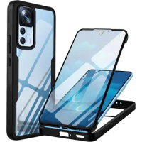 360 Full Body Double Side Screen Protector Case For Xiaomi 12T 12T Pro 11T Pro 13 Pro 13 Lite 12X 13 12 Shockproof Phone Cover