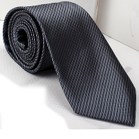 拉福   防水領帶6cm中窄版領帶拉鍊領帶 (兒童深灰)