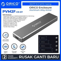 ORICO PVM2F-C3 NGFF M.2 SATA Enclosure Case GREY