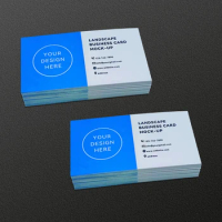 FreePrinting 100pc/200pc/500pc/1000pc/lot Paper business card 300gsm paper cards with logo printing Free Shipping 90x53mm