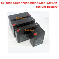6v 4ah 4.5ah 7ah 10ah 12ah 12v 7Ah lithium battery for electronic scale Access control children toy rc tank UPS