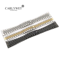 CARLYWET 20 22mm Stainless Steel Replacement Wrist Watch Band Bracelet Strap For Rolex Datejust Daytona MILGAUSS Omega IWC Tag