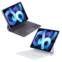 English Keyboard Cover BT 5.0 Multi-Touch Trackpad Folio Magic Keyboard Magnetic for iPad Pro 11inch Air 4th/5th Gen 10.9 Inch