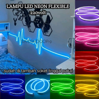 Lampu Motif Detak jantung Led Neon Flex 220V 1-5Meter sudah termasuk soket, Variasi Kamar Pelapon #A