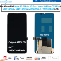 Original AMOLED For Xiaomi Mi Note 10 Note 10 Pro Note 10 Lite CC9 Pro Pantalla lcd Display Touch Panel Screen Digitizer Assembl