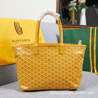 GOYARD With Zipper GAOY Bag Cowhide Leather With Pvc Hand-Held Tote Mother And Child Bag Shopping Bag Genuine Leather Shoulder Large Capacity Delivery