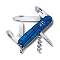 【VICTORINOX 瑞士維氏】Spartan 瑞士刀/91mm/12用/透藍(1.3603.T2)