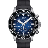 【TISSOT 天梭 官方授權】Seastar 海星300米潛水錶 手錶 畢業禮物 慶端午 包粽(T1204171704100)