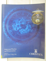 【書寶二手書T1／收藏_OTY】Christie's Geneva_Important Watches and…1995/5/17
