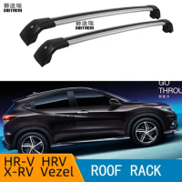 Roof bars For Honda HR-V HRV X-RV Vezel Flush rails 2015-2021 SUV Aluminum Alloy Side Bars Cross Rails Roof Rack Luggage