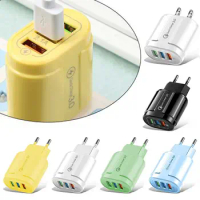 USB Charger Quick charge 3.0 For Samsung Xiaomi Huawei Mobile Phone Chargers3 Ports Fast Charging Tablet Wall Adapter