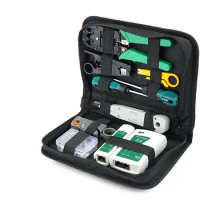 in stock ！1 set lan tester RJ45 Crimping pliers Portable LAN Network Repair Tool Kit Cable Tester AND Plier Crimp Crimper Clamp