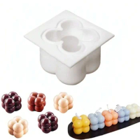 Mini Rubik's Cube Scented Candle Silicone Mold Ball Small Magic Cube Candle Mold Soy Wax DIY Cake Mousse Mold Home Decoration