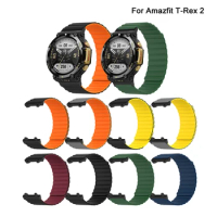 Silicone Magnetic Strap For Xiaomi Amazfit T-Rex 2 T-Rex Pro Bracelet for Amazfit T-Rex Strap
