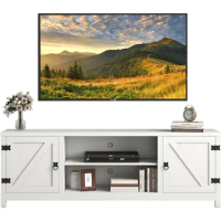 TV Stand for 70 Inch TV,Storage &amp; Open Shelves,TV Console Table Media Cabinet