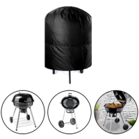 Outdoor Barbecue Cover Duty Grill Cover Rain Protection BBQ Cover Round bbq Grill Black Outdoor Dust Waterproof Weber Heavy