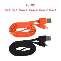 For JBL Flip 3 4 Charge 1 2 3 Pulse 2 Speaker Micro USB Charging Cable USB Quick Charging Orange Black 1m Cord Replacement Parts
