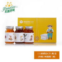 《宏基蜂蜜》賴爺爺侍蜜 三入組禮盒120gx3瓶/盒(四種口味隨機三種)