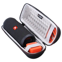LTGEM Case for JBL Flip 3/4 Waterproof Portable Speaker. Fits USB Cable and Charger