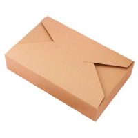 20pcs Christmas Brown Envelope Style Kraft Paper Box White Carton Cardboard Box For Candy Cookies Packaging Gift Box