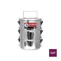 Zebra stainless Steel 14cm 3 Tingkat Food Carrier