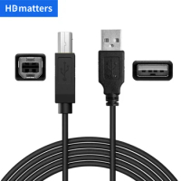 USB Printer Cable USB 2.0 High speed USB Type A Male to Type B Male Printer Scanner Cable Cord for HP Canon Lexmark Epson Xiaomi