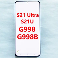 SUPER AMOLED With Defect G998B LCD For Samsung S21 Ultra Display Touch Screen 6.8'' With frame For S21U SM-G998F/DS G998F Screen