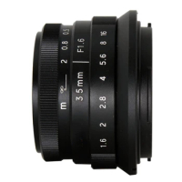 35mm F1.6 II Lens For Canon EOS M M50 M100 M6 SONY A6000 A6300 Fujifilm FUJI X-T1 X-T20 Olympus Panasonic Micro 4/3 Camera