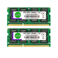 10pcs DDR3 DDR3L Laptop Ram 4GB 8GB 1333MHZ 1600MHZ 1.35V PC3 10600 12800 204PIN NON-ECC Notebook Memory Sodimm 8GB DDR3 ram